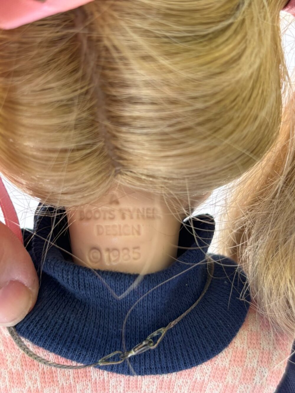 Vintage 1985 Boots Tyner Design Porcelain Doll Blonde Pigtails Retro 80s Workout - Picture 5 of 6